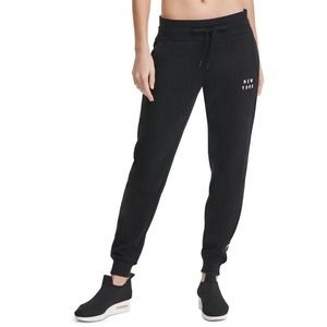 Dkny Sport Flocked-Logo Joggers Black Size XL